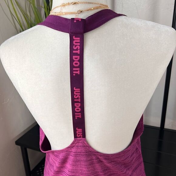 Nike Dry Fit Purple Razor strap Back Tank Top Activewear size small - Picture 3 of 14